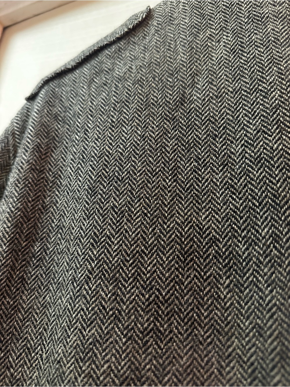 Massimo Dutti Extra Fine Wool Herringbone Military Field Jacket Elbow Patches - Picture 11 of 11